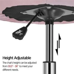 Yaheetech Swivel Tufted Height Adjustable Barrel Chair Accent Chair -Lush Living Store GUEST ebaa905e 5d2e 4d3a bc0a 1042eab7d096