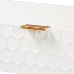 Galia Wood And Metal 1 Drawer Console Table White/Gold - Baxton Studio -Lush Living Store GUEST ec2020db a5fb 4398 8616 0e7b8ab63395