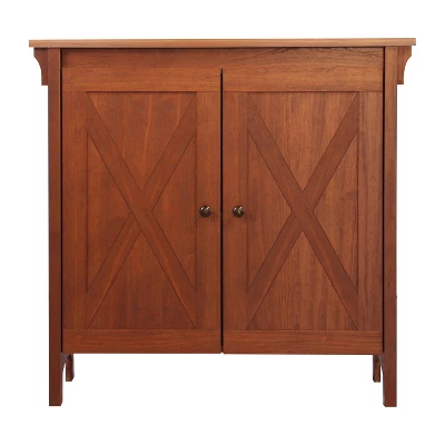 Saint Birch Hawksbury 2-Door Storage Cabinet, Cherry 4 Saint Birch Hawksbury 2-Door Storage Cabinet, Cherry - Image 2