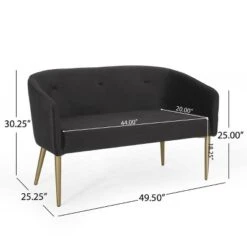 Brayer Modern Glam Tufted Velvet Loveseat - Christopher Knight Home 18 Brayer Modern Glam Tufted Velvet Loveseat - Christopher Knight Home -Lush Living Store GUEST ec82a5be 216b 4343 8b58 cd82cf387a08