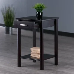 Liso End Table / Printer Table With Drawer And Shelf - Dark Espresso - Winsome -Lush Living Store GUEST ec8faa78 3811 4d81 802f 278be5b00f94