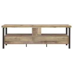 Morello 3 Drawer TV Stand For TVs Up To 80" Weathered Pine - Coaster -Lush Living Store GUEST ec9ec903 3d0a 48f9 b208 85ca09757bf5