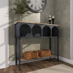 Farmhouse Wood Console Table Black - Olivia & May -Lush Living Store GUEST ecbe912d 7778 4838 a110 2e2524dd5195