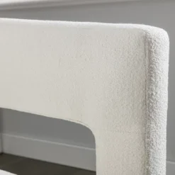 Elisa 24.8" Wide Contemporary Designed Linen Upholstered Arched Silhouette Armrest Accent Barrel Chair-Maison Boucle -Lush Living Store GUEST ece7a98d f502 4961 8374 e6cccfe05f8a