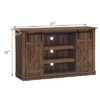 Costway Sliding Barn TV Stand Console Table For TV's Up To 60'' Entertainment Center -Lush Living Store GUEST ecf63277 0f40 4b22 83d9 3b888f5a12cb
