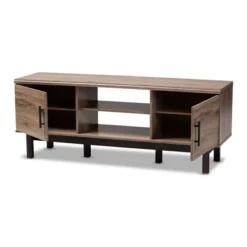 2 Door Arend Two-Tone Wood TV Stand For TVs Up To 55" Brown - Baxton Studio 15 2 Door Arend Two-Tone Wood TV Stand For TVs Up To 55" Brown - Baxton Studio -Lush Living Store GUEST ed42a723 b643 406b 8c49 904776c779b3