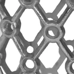 Lenhart Modern Glam Handcrafted Marble Top Aluminum Side Table Nickel/White - Christopher Knight Home -Lush Living Store GUEST ee7101a1 56fc 481a aab7 b0e187380149