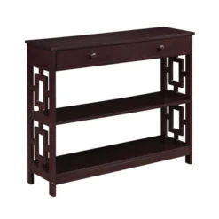 Town Square 1 Drawer Console Table With Shelves - Breighton Home -Lush Living Store GUEST ee7c1c62 5d4b 4ae2 9a27 73728f9c2437