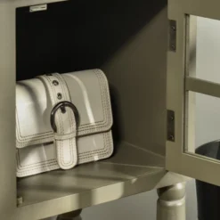 HOMCOM Vintage Console Table With 2 Drawers And Cabinets, Retro Sofa Table For Entryway, Living Room And Hallway, Light Gray -Lush Living Store GUEST ee8cf179 1072 45e0 9fa5 4811af0c7fa8