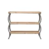 Rustic Metal Console Table With Shelves Brown - Olivia & May -Lush Living Store GUEST eee0fb6f 563c 42ae a2e5 552f10801d34