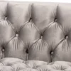 Zanetta Velvet Finished Sofa Gray - Baxton Studio -Lush Living Store GUEST eee2b78d d30e 43ca 8266 99c593891232