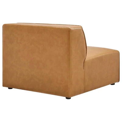 Mingle Vegan Leather Armless Chair - Modway 4 Mingle Vegan Leather Armless Chair - Modway - Image 2