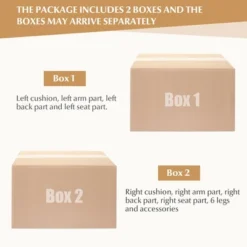 Costway Modern 79.5inch Fabric Loveseat Couch Living Room Sofa For Small Spaces Beige 16 Costway Modern 79.5inch Fabric Loveseat Couch Living Room Sofa For Small Spaces Beige -Lush Living Store GUEST efbdd2bd 767a 4a0d a864 e4bab81b019b