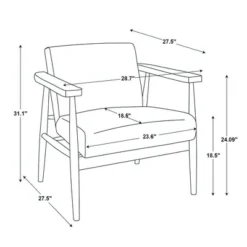 Upholstered Natural Wood Accent Chair - Hearth & Hand™ With Magnolia -Lush Living Store GUEST efd29593 c505 45ce 8b88 af9ffc1f09ea