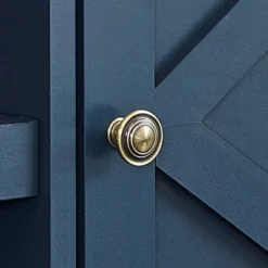 58" TV Stand For TVs Up To 64" Navy/Walnut - Home Essentials -Lush Living Store GUEST efea708a 6e09 42b1 af86 918e6e5cb428