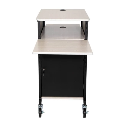 Jumbo Presentation Lecture Podium Cart Ivory Woodgrain/Black - Hampden Furnishings 3 Jumbo Presentation Lecture Podium Cart Ivory Woodgrain/Black - Hampden Furnishings