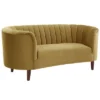 71" Millephri Loveseat Olive Yellow Velvet - Acme Furniture -Lush Living Store GUEST f0ef160a dae1 42a7 a37c 8de08b8ed68a