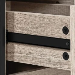 Yaheetech 3 Drawer Side Table With Sturdy Metal Frame, Gray -Lush Living Store GUEST f1042715 d431 4070 934e be540d43bf27