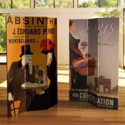 6" Double Sided Absinthe Canvas Room Divider Yellow/Black - Oriental Furniture 11 6" Double Sided Absinthe Canvas Room Divider Yellow/Black - Oriental Furniture -Lush Living Store GUEST f130a2c8 b0c7 4247 acd0 29332a5dc313