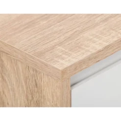 Fort Worth TV Stand For TVs Up To 68" White/Brown Wood Grain - CorLiving -Lush Living Store GUEST f2450f71 026b 4151 993d c23e71ccd708