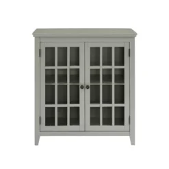Largo Double Door Cabinet Gray - Linon -Lush Living Store GUEST f2a952e3 c64b 4991 bd1f fb8f9b48508e