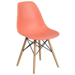 Flash Furniture Elon Series Plastic Chair With Wooden Legs -Lush Living Store GUEST f2f9a13f 0946 4f25 9c2e 7012ec34cd9c