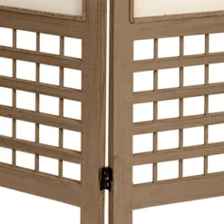 5 1/2 Ft. Tall Open Lattice Fabric Room Divider - Burnt Gray (6 Panels) -Lush Living Store GUEST f30bce2f f650 45c0 acf5 76afaaf2a302