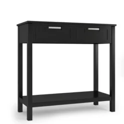 Costway Accent Console Table Entryway Sofa Foyer Table Storage Shelf W/2 Drawers -Lush Living Store GUEST f30cc319 2c2c 4651 a1a5 b48fa6753d75