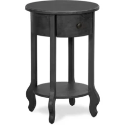 James Round Side Table Dark Gray - Finch