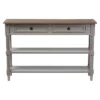 Edouard French Provincial Style Console Table With 2 Drawers - White/Light Brown - Baxton Studio -Lush Living Store GUEST f3a670e7 63b9 4cd2 ad94 dee66bab5fc5