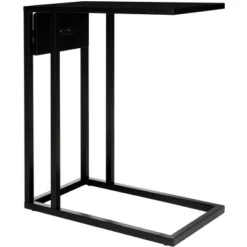Portland Usb Side Table - Black - Safavieh -Lush Living Store GUEST f3c40c7f 4aaf 47b5 8133 c8d4501ef4e5