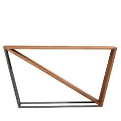 Modern Triangular Console Table Brown - Olivia & May -Lush Living Store GUEST f3f9eab9 b4d5 413a 8b1d dfb3a816fdd9