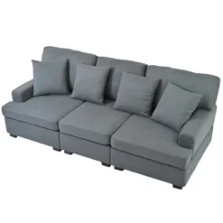 Modern Upholstered 3-Seat Sofa With 4 Pillows-ModernLuxe -Lush Living Store GUEST f410180a ced8 4096 be04 060b39076f78