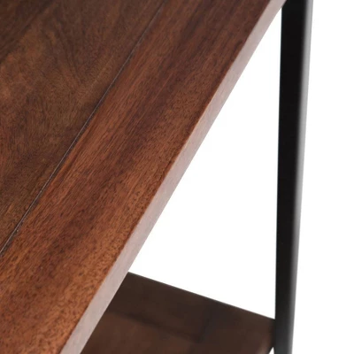 54" Rhonda Console Sofa Table Dark Cognac Brown - WyndenHall 7 54" Rhonda Console Sofa Table Dark Cognac Brown - WyndenHall - Image 5