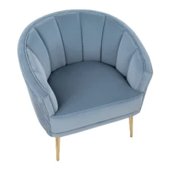 Tania Pleated Waves Accent Chair Light Blue/Gold - Lumisource 8 Tania Pleated Waves Accent Chair Light Blue/Gold - Lumisource -Lush Living Store GUEST f4f7785f ade3 468e 8e9a 5d4eb79016fa