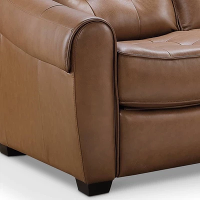 Elliot Leather Power Recliner Sofa Loveseat Camel - Abbyson Living 6 Elliot Leather Power Recliner Sofa Loveseat Camel - Abbyson Living - Image 4