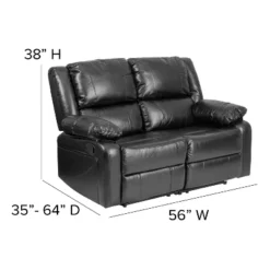 Emma And Oliver Bustle Back Loveseat With Two Built-In Recliners -Lush Living Store GUEST f5519bb5 e38a 4eb0 aa8e 06e07691a660
