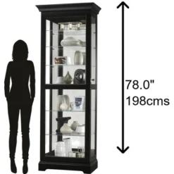 Howard Miller 680578 Howard Miller Martindale Iii Curio Cabinet 680578 Black Satin -Lush Living Store GUEST f58748c6 af5c 41f9 b3b0 7b0035af0791