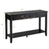 Costway Console Table With Drawer Shelf 2 Tier Sofa Side Accent Table Black -Lush Living Store GUEST f59ede66 9e58 4a3c 8b4d 1987cefce930