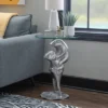 Fraser Frog Side Table Silver - Powell -Lush Living Store GUEST f698ad5a dc9d 4808 9838 b85fd738f3de