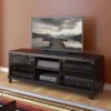 Flat Panel TV Stand For TVs Up To 60" CorLiving Ravenwood Black -Lush Living Store GUEST f7000c45 aecf 4cb7 b957 b7a8c1ba6f4b