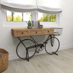 Farmhouse Metal Console Table Red - Olivia & May -Lush Living Store GUEST f72dc23e 6cf2 4180 8731 13ac28a12098