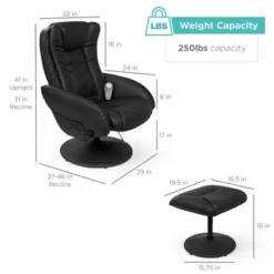 Best Choice Products Faux Leather Electric Massage Recliner Chair W/ Stool Ottoman, Remote Control, 5 Modes -Lush Living Store GUEST f7cec072 5fb0 4786 ad24 38e0b570e63c