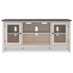 60" Dorrinson TV Stand For TVs Up To 65" White/Black/Gray - Signature Design By Ashley -Lush Living Store GUEST f7fccd0f 0844 4e94 9937 efee21e56443