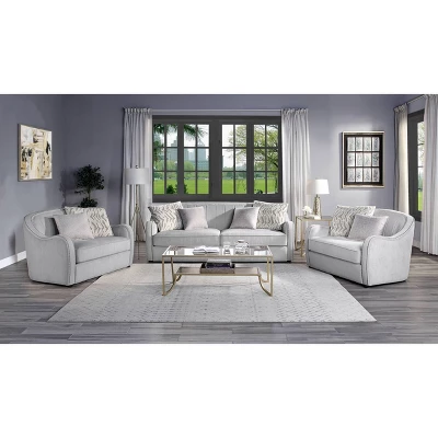 86" Mahler Sofa Beige Linen - Acme Furniture 3 86" Mahler Sofa Beige Linen - Acme Furniture