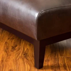 Darcy Bonded Leather Loveseat Brown - Christopher Knight Home -Lush Living Store GUEST f868dbe0 b709 4015 9b00 4b630bc67ecb