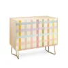 Gigi Rosado Pastel Plaid Credenza - Deny Designs -Lush Living Store GUEST f87380c1 8366 482e 9134 ca2855ed50b3