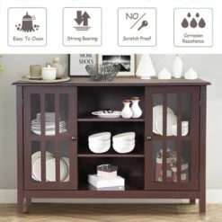 Costway Wood TV Stand Entertainment Media Center Console For TV Up To 50'' -Lush Living Store GUEST f876f83b 161e 421c 921e 58880a1eaaf6