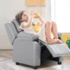 PU Leather Kids Recliner With Armrest & Headrest Lounge 3 Color