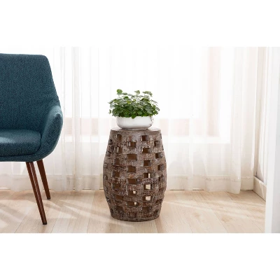 18" Hampton Side Table Weathered - Boraam 13 18" Hampton Side Table Weathered - Boraam - Image 11